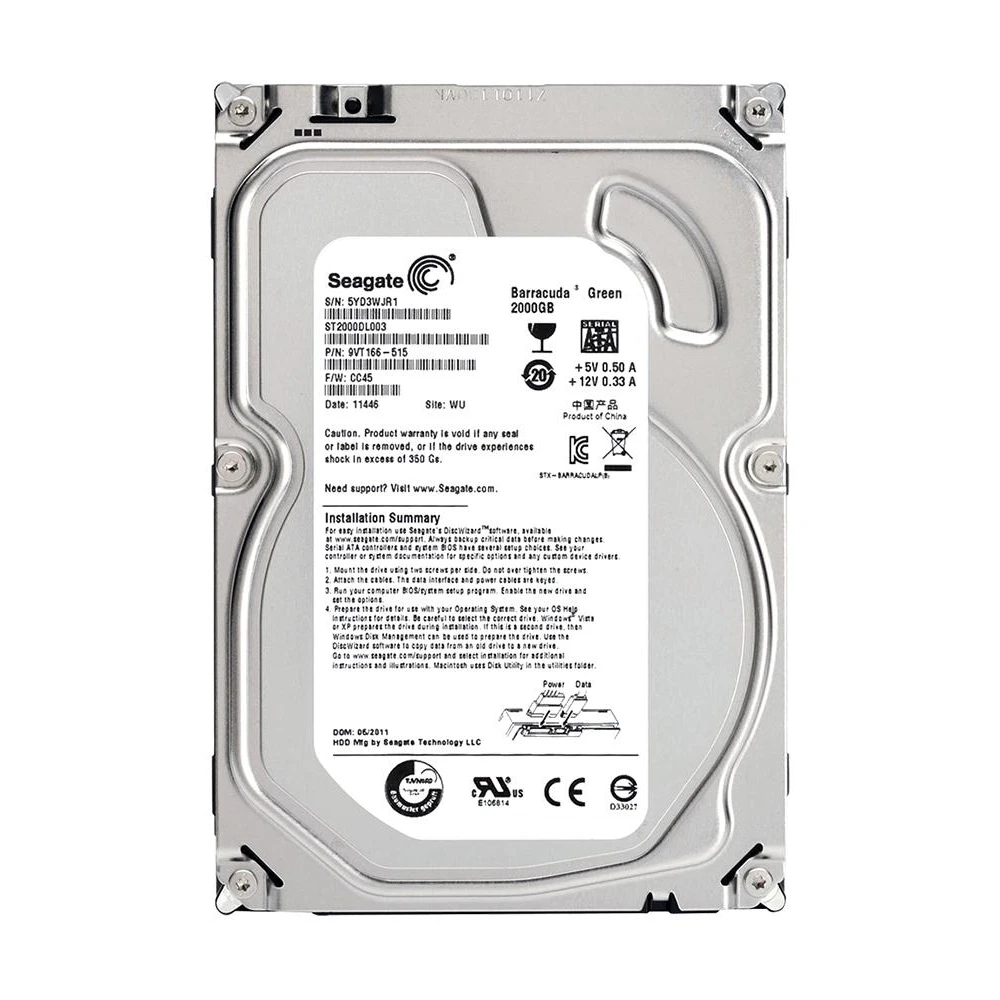 Pullout Internal Desktop Hard Disk Sata 2TB view 2